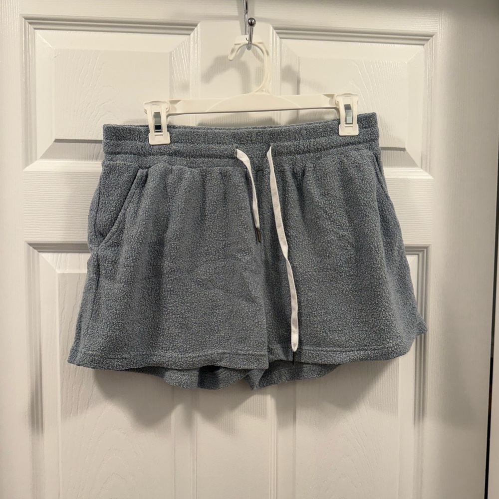 Simply Southern Women’s Cozy Blue/Grey Sleep Lounge Shorts size XL